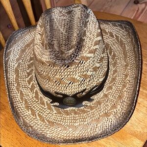 Bull Hide Run A Muck Desert Gold Straw Hat Women Small